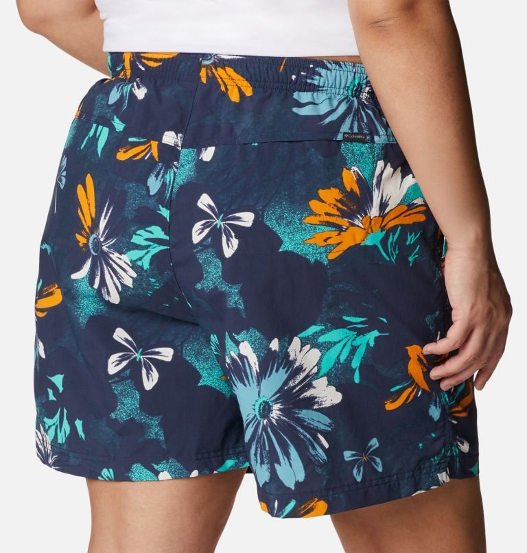 Women's Columbia Sandy River II Printed Shorts Flower | Plus Size CA-K16L3